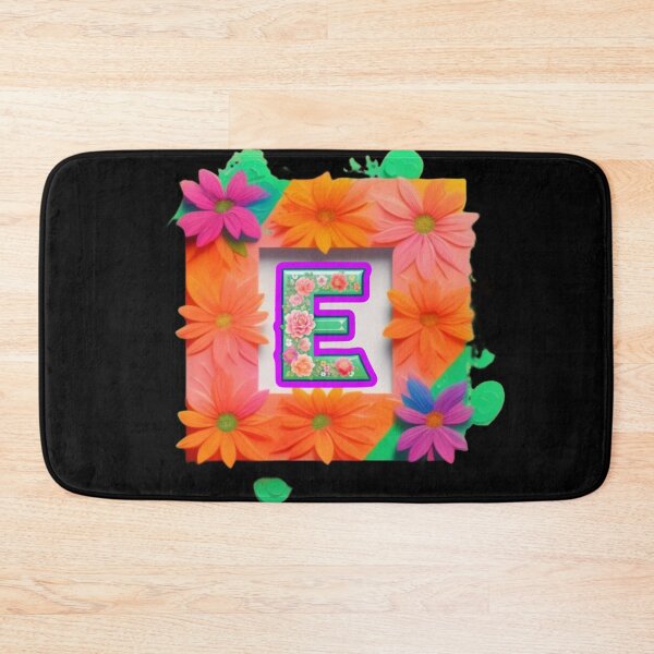 Item preview, Colorful paint floral E designed and sold by Roxburylane.