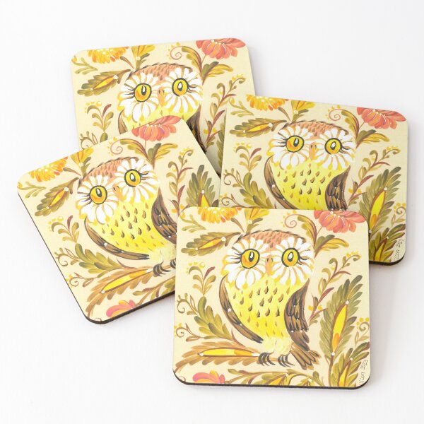 Item preview, Petrykivka Owl designed and sold by Redilion.