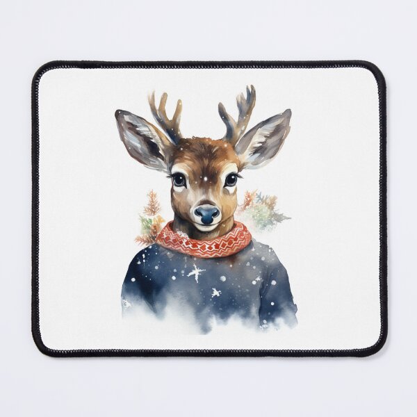 Item preview, Cute Christmas Xmas Deer Festive Mood Seasonal Greetings designed and sold by OliveAndSnow.