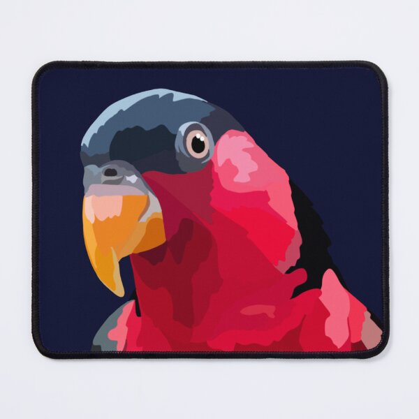 Item preview, B is for Black Capped Lory,Black Capped Lory Artwork – Vibrant Parrot Illustration and Exotic Bird Design designed and sold by PrettylittlepastelUk.