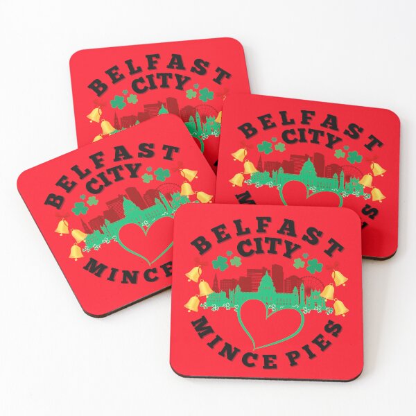Item preview, Belfast City Loves Mince Pies Cityscape. designed and sold by MPC-Mince-Pies.