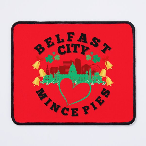 Item preview, Belfast City Loves Mince Pies Cityscape. designed and sold by MPC-Mince-Pies.