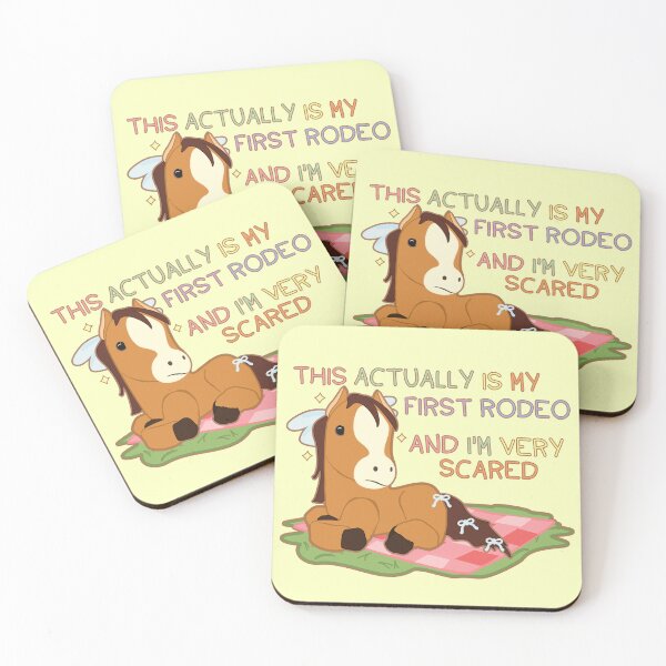 Item preview, 'This actually is my first rodeo and I'm very scared designed and sold by Bruna Esmanhotto.