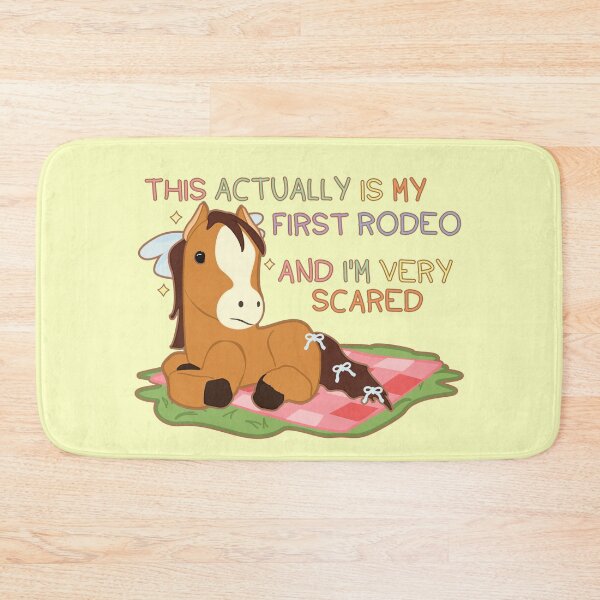 Item preview, 'This actually is my first rodeo and I'm very scared designed and sold by Bruna Esmanhotto.