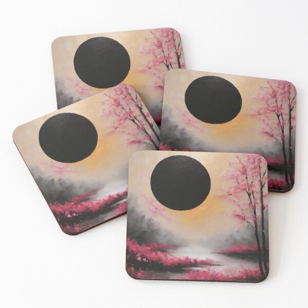 Item preview, Japandi, Wabi Sabi, CHerry blossom, Black Moon  designed and sold by boojun.