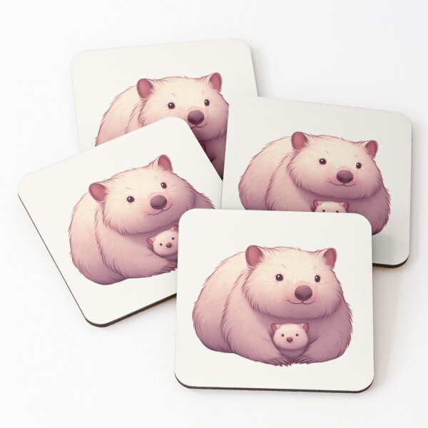 Item preview, Wombat Family Illustration - Heartwarming Art Collection designed and sold by Doddlaix.