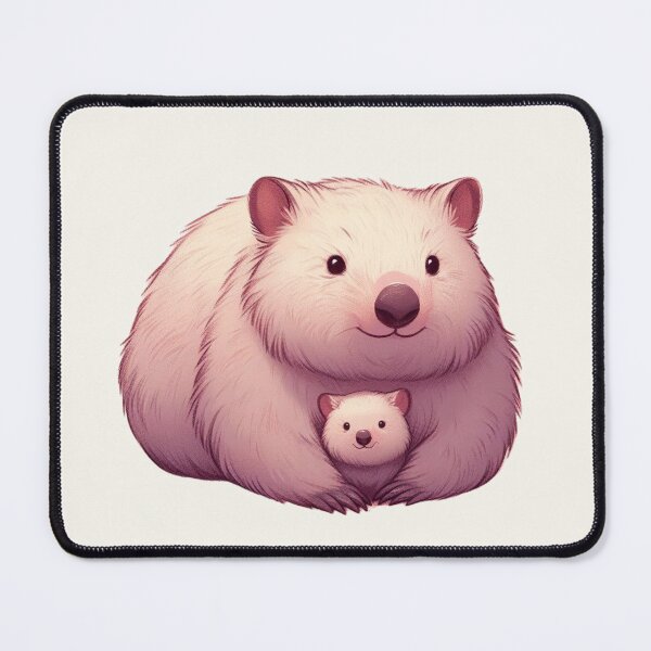 Item preview, Wombat Family Illustration - Heartwarming Art Collection designed and sold by Doddlaix.