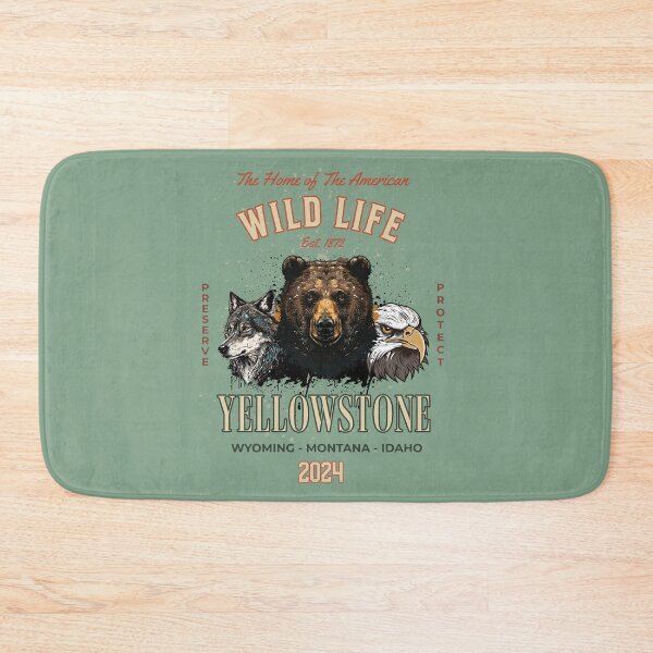 Item preview, Yellowstone National park Vintage Design designed and sold by WanderQuestCo.