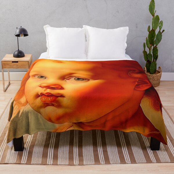 Item preview, Portrait Of A Cute Curly-Haired Baby In The Style Of Leonardo designed and sold by LanaGustavsson.