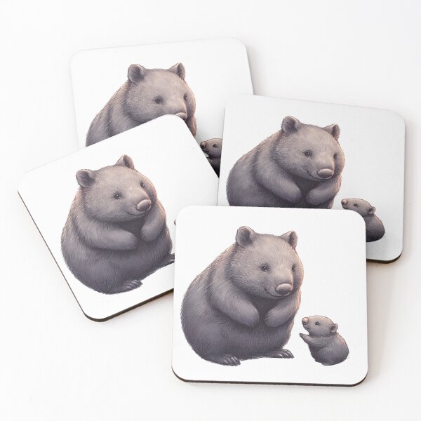 Item preview, Wombat Harmony - Captivating Family Artwork designed and sold by Doddlaix.