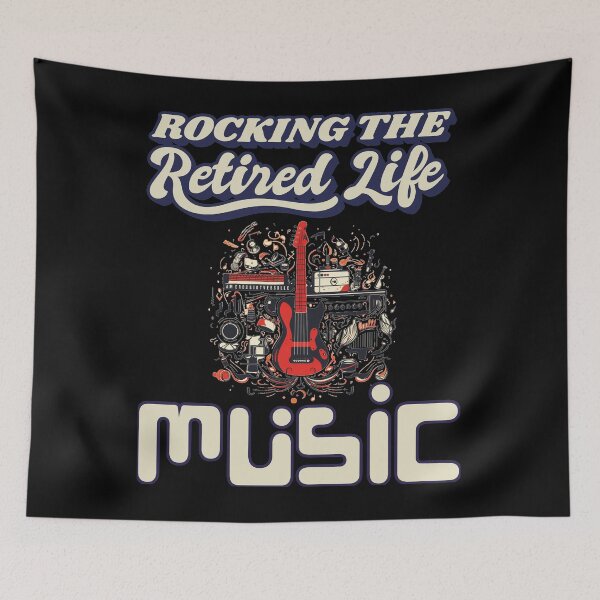Item preview, Retirement plan, Rocking the retired life, Guitar instrument,  Retirement dad, Happy Retirement designed and sold by Lactus.
