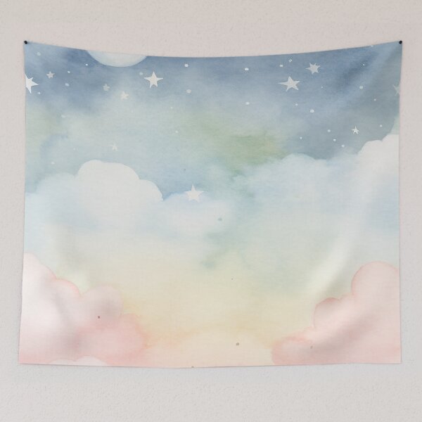 Aperçu de l'œuvre Rêves d'une nuit étoilée : délice du ciel pastel créée et vendue par LittleLuvies.