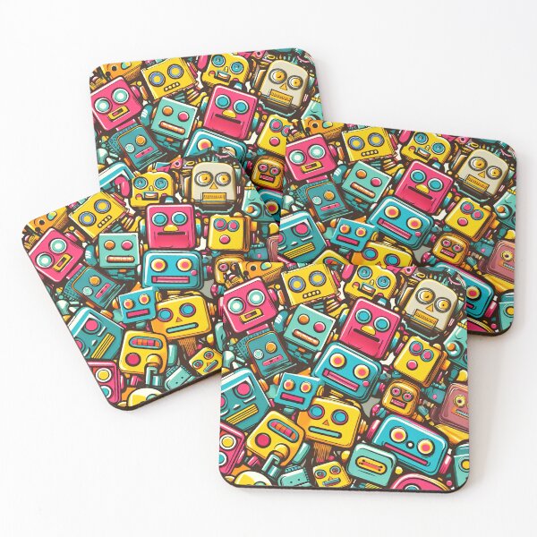 Item preview, Robot Head Pattern designed and sold by ArtFactoryAI.