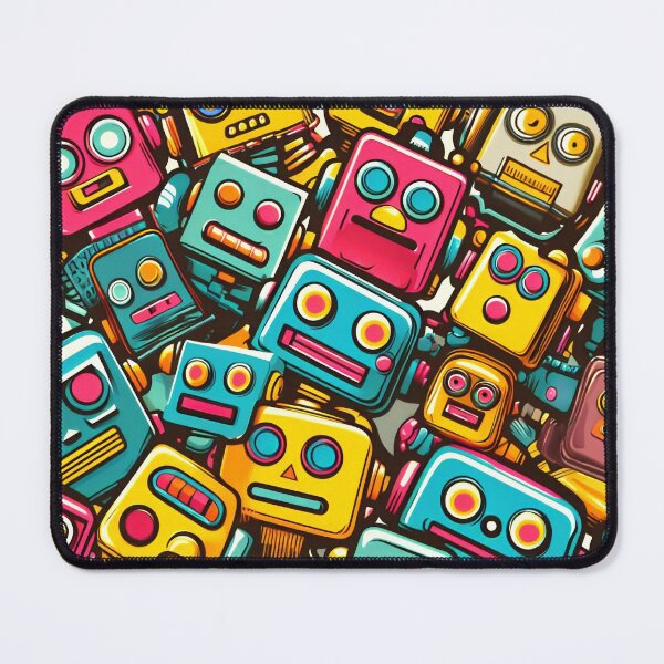 Item preview, Robot Head Pattern designed and sold by ArtFactoryAI.