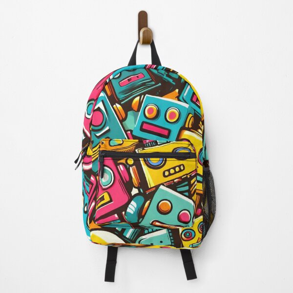 Item preview, Robot Head Pattern designed and sold by ArtFactoryAI.
