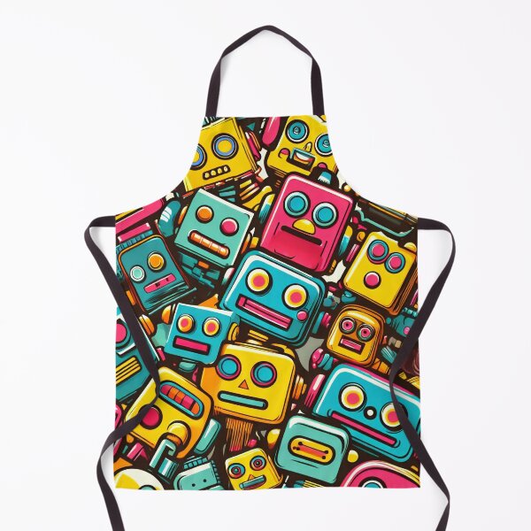 Item preview, Robot Head Pattern designed and sold by ArtFactoryAI.