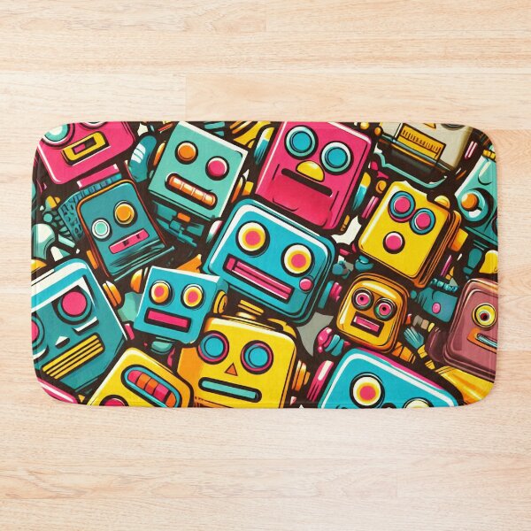 Item preview, Robot Head Pattern designed and sold by ArtFactoryAI.