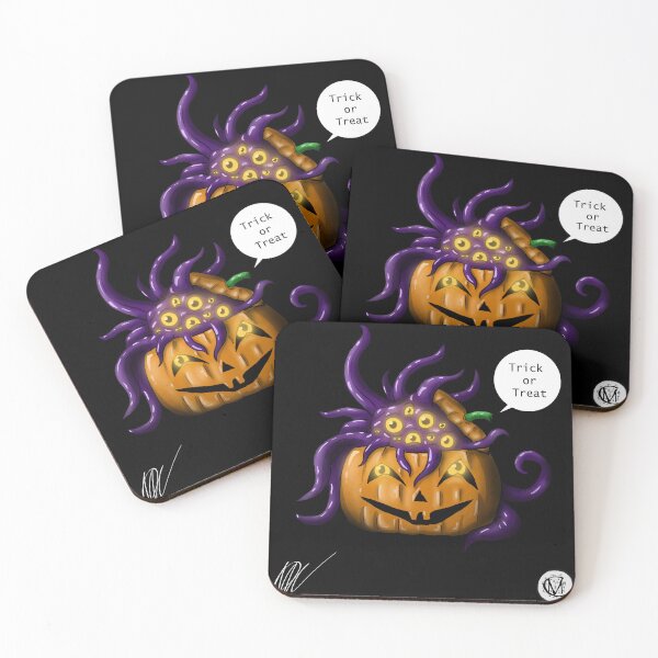Item preview, Little shoggoth dressing up as a pumpkin for Halloween designed and sold by MarcoVC-Arts.