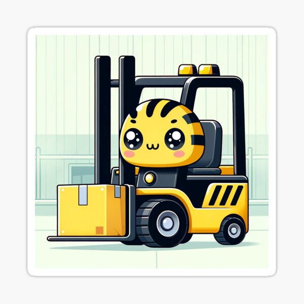 Item preview, Adorable Forklift Character designed and sold by Mugs and Shirts.