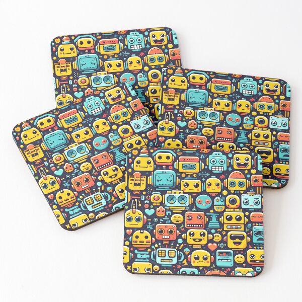 Item preview, Robot Head Pattern designed and sold by ArtFactoryAI.