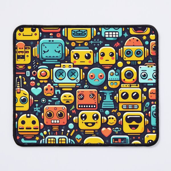 Item preview, Robot Head Pattern designed and sold by ArtFactoryAI.