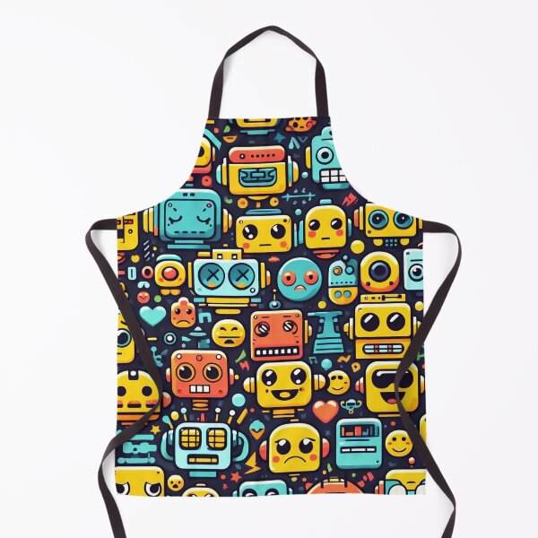 Item preview, Robot Head Pattern designed and sold by ArtFactoryAI.