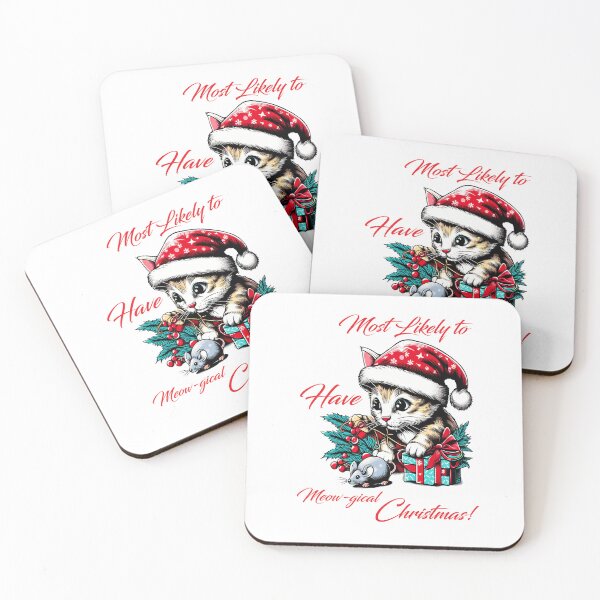 Item preview, Most Likely to Have Meow-gical Christmas! designed and sold by WikaKowalczyk.