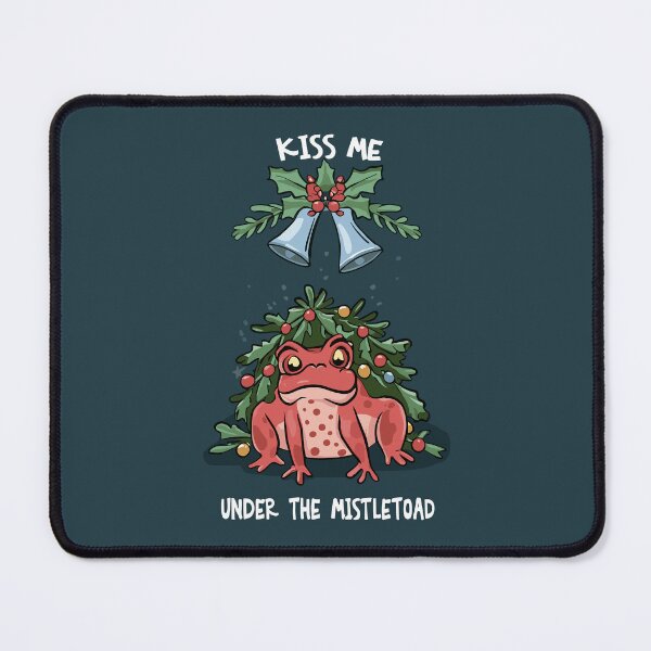 Item preview, Cutout of: Kiss Me under the Mistletoad designed and sold by EmeraldeaArt.