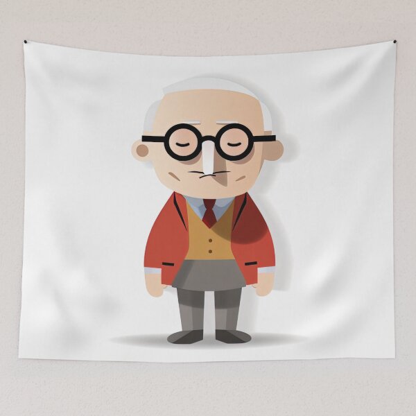Item preview, Le Corbusier | cute style designed and sold by ComicsFactory.