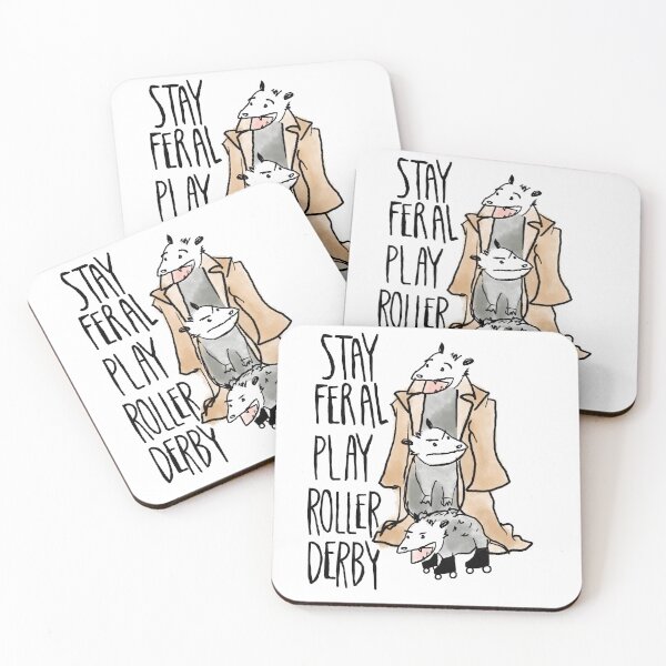 Item preview, Stay Feral Play Roller Derby designed and sold by Sierra Regional Roller Derby.
