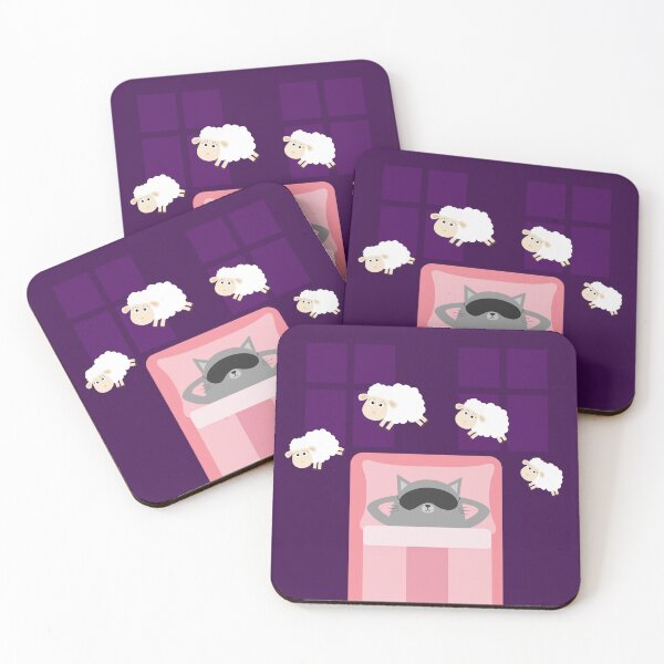 Item preview, Sleepy Kitty Counting Sheep  designed and sold by Mary Ladd.