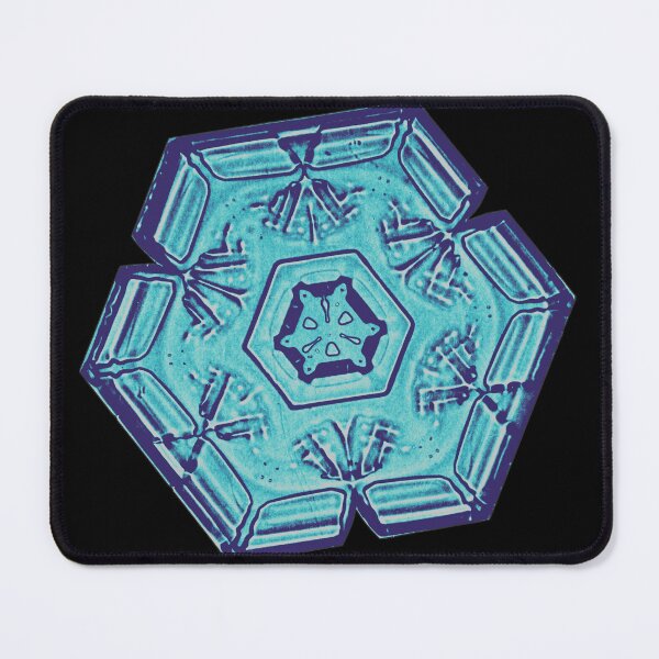 Item preview, Wilson Bentley Tabular Snowflake - 948, in Glacial designed and sold by DreamingBeetle.