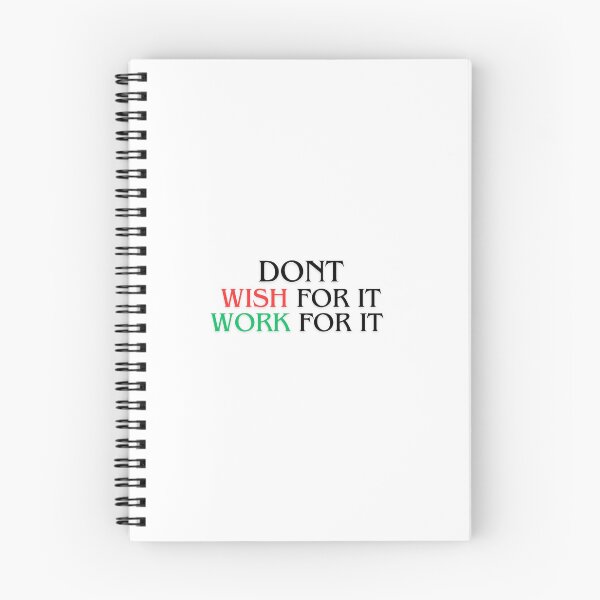 Item preview, dont wish for it work for it : Inspirational Gifts for Someone Special  designed and sold by Alienshopdesign.