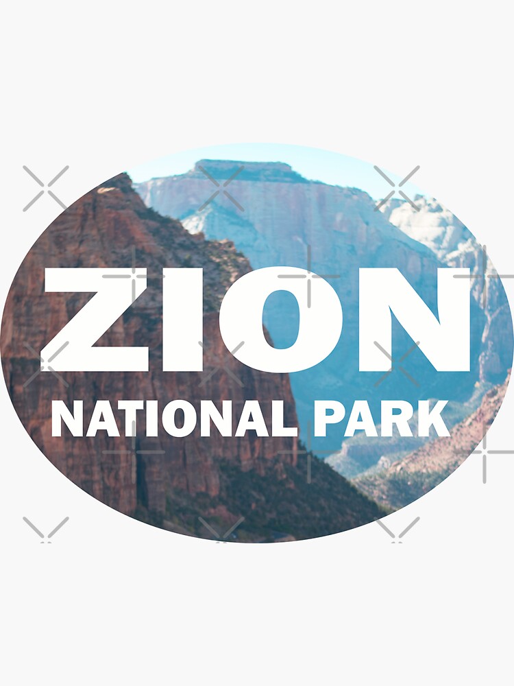 "Zion National Park Bumper Sticker" Sticker by stermitkermit Redbubble