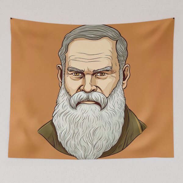 Item preview, Leo Tolstoy | cute style designed and sold by ComicsFactory.
