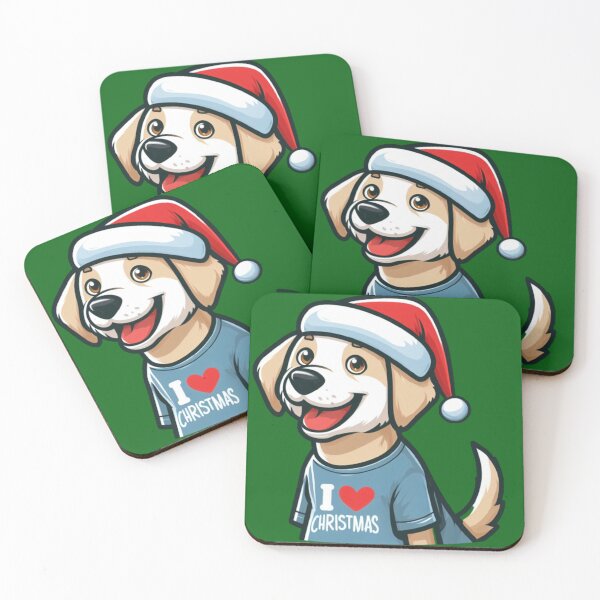 Artikelvorschau, Süßer Welpe mit einem „I love Christmas“-T-Shirt, ideal als Geschenk entworfen und verkauft von Tandilia Store.