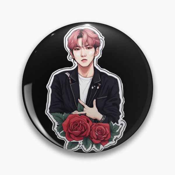 Item preview, the rose phone case and badge in anime style designed and sold by akane-world.
