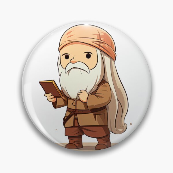 Item preview, Leonardo da Vinci | cute style designed and sold by ComicsFactory.