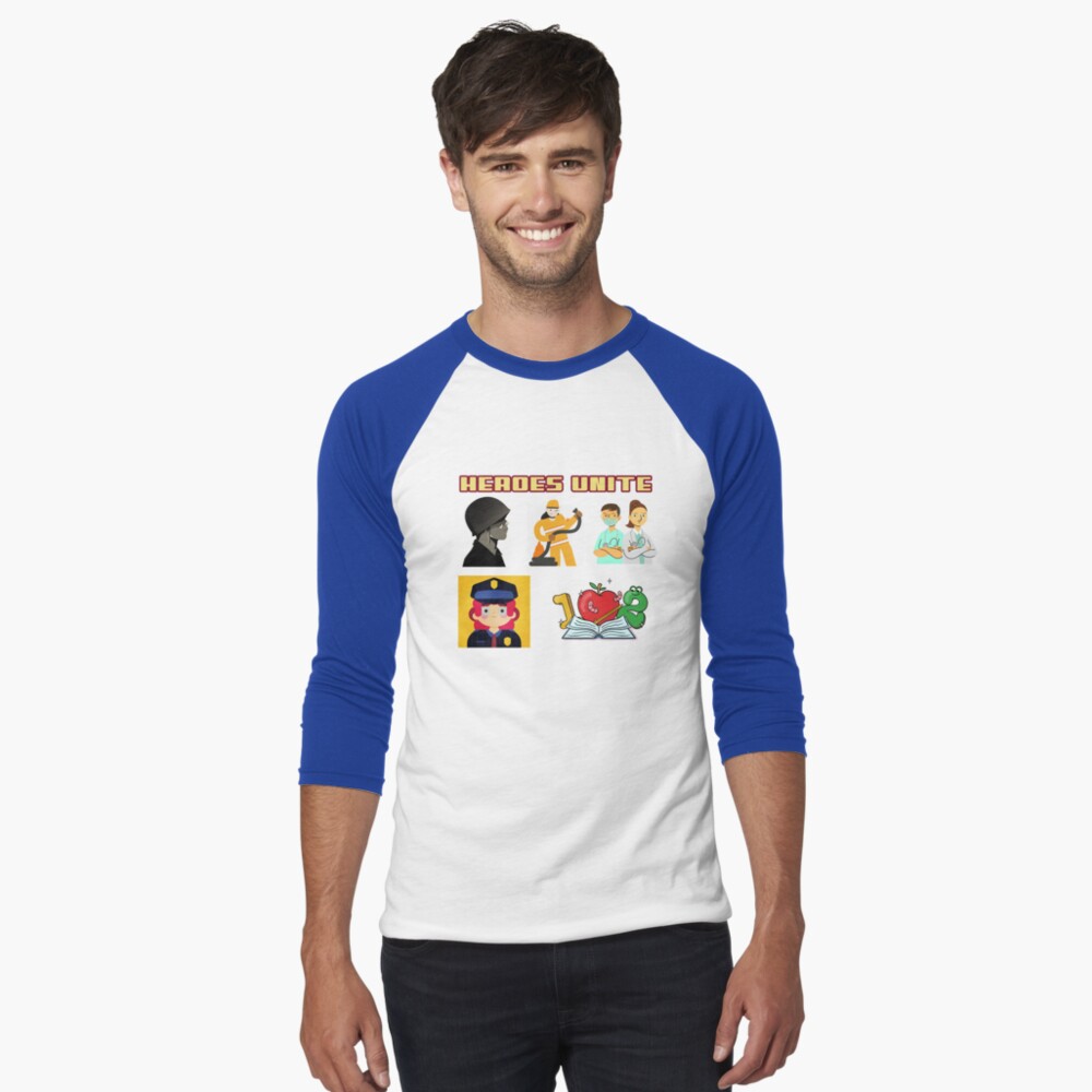 Item preview, Baseball ¾ Sleeve T-Shirt designed and sold by 5849.