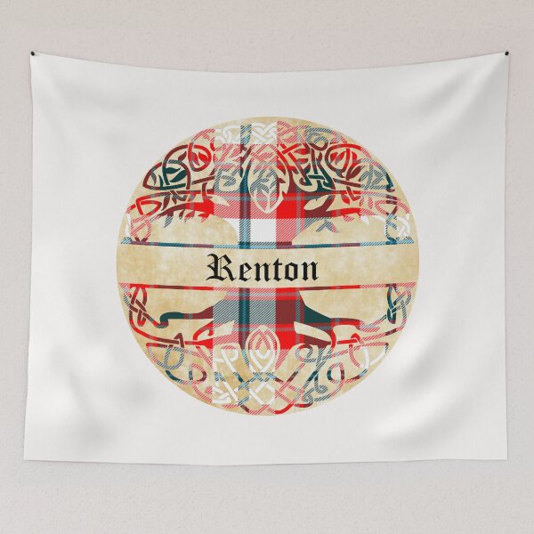 Item preview, Renton Tree of Life Clan Scottish Surname tartan designed and sold by BagTown Clans.