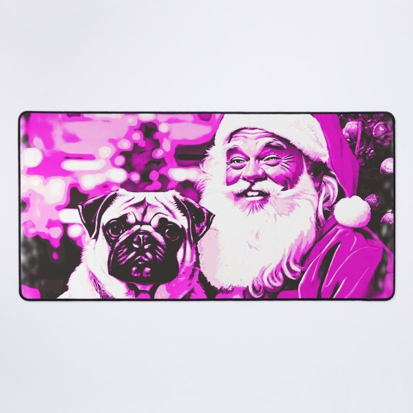 Item preview, Pug HAPPY HOLIDAYS 34 PINK PUGGY HOLIDAYS designed and sold by RedBluffTraders.