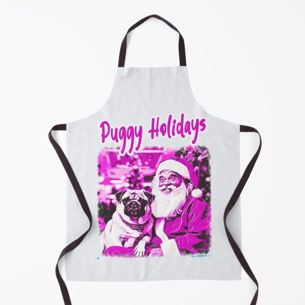 Item preview, Pug HAPPY HOLIDAYS 34 PINK PUGGY HOLIDAYS designed and sold by RedBluffTraders.
