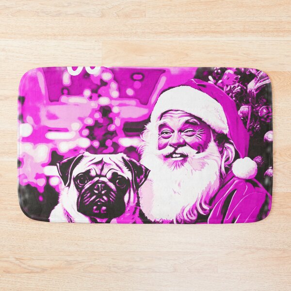Item preview, Pug HAPPY HOLIDAYS 34 PINK PUGGY HOLIDAYS designed and sold by RedBluffTraders.