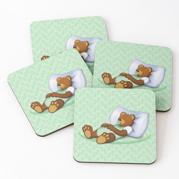 Item preview, Sleeping Ted - Green designed and sold by ifourdezign.