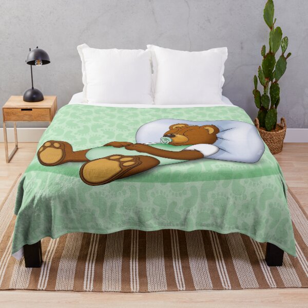 Item preview, Sleeping Ted - Green designed and sold by ifourdezign.