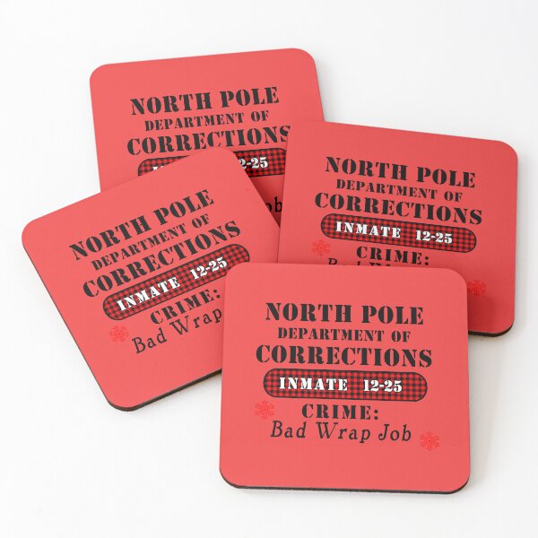 Item preview, NORTH POLE CORRECTIONS DEPT BAD WRAP JOB FUNNY XMAS designed and sold by Greenbaby.
