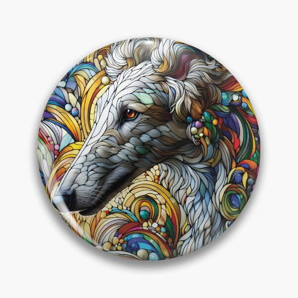 Item preview, Beatuiful borzoi, stained glass. I love borzois. designed and sold by MrPila.