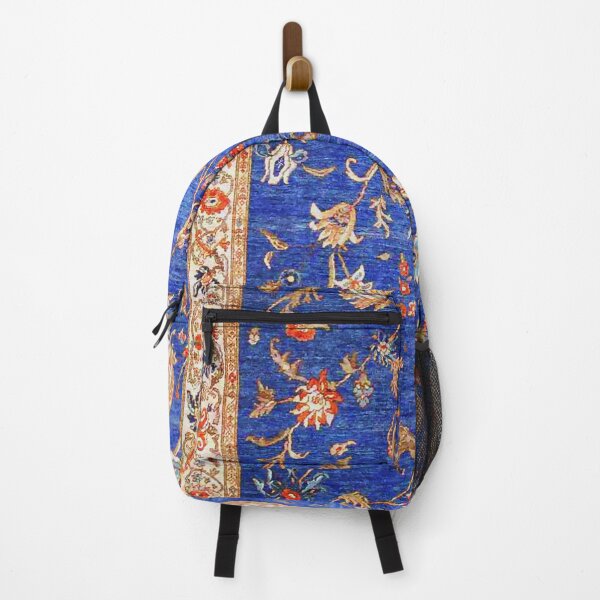 Item preview, Blue Floral Oriental Rug Print designed and sold by Vicky Brago-Mitchell®.