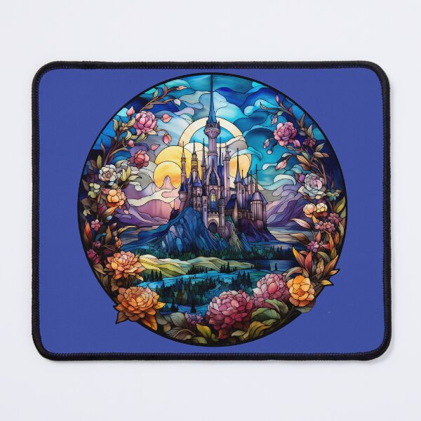 Item preview, Cinderellas Castle Stained Glass sticker designed and sold by ChrisM63.
