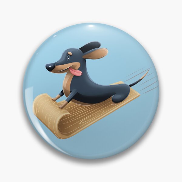 Item preview, Sledding Dachshund designed and sold by Angele Gougeon.